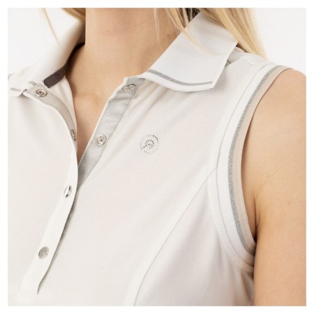 Polo Dona Sense Mànigues ANKY ATC241202 Blanc |Cavall i Genet a