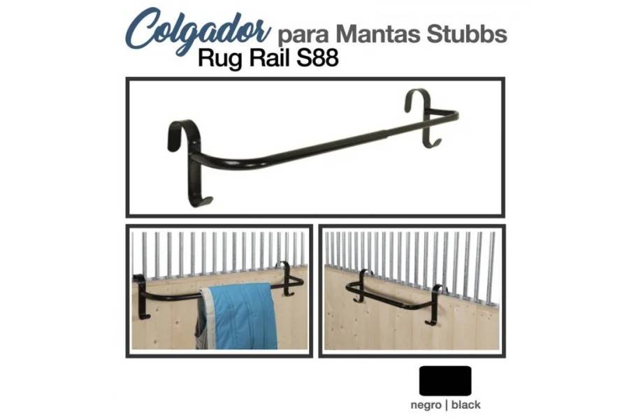 Penjador Mantes Stubbs Extensible S8895 Negre |Cavall i Genet a