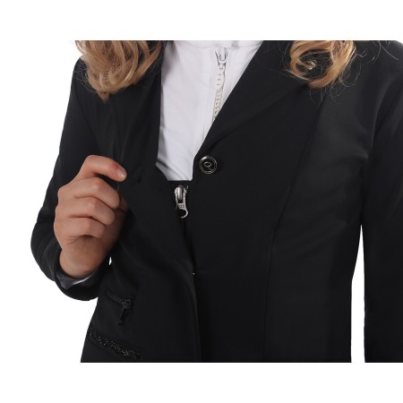 Jaqueta Concurs Júnior QHP Juliet Negra |Cavall i Genet a Equestrian