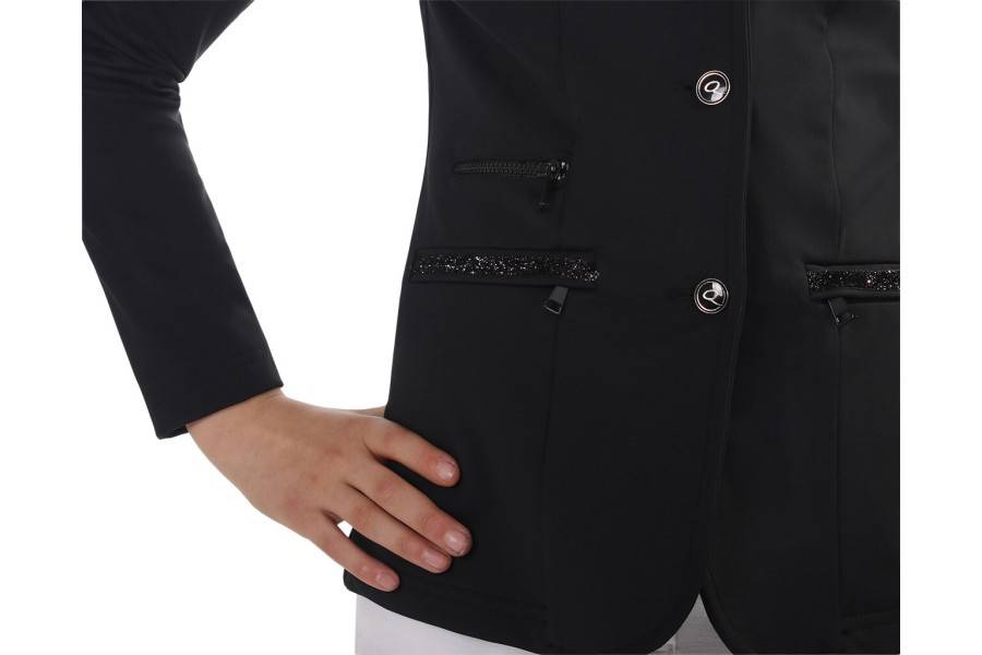 Jaqueta Concurs Júnior QHP Juliet Negra |Cavall i Genet a Equestrian