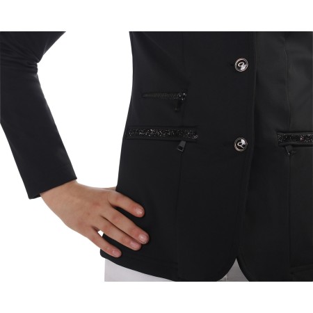 Jaqueta Concurs Júnior QHP Juliet Negra |Cavall i Genet a Equestrian