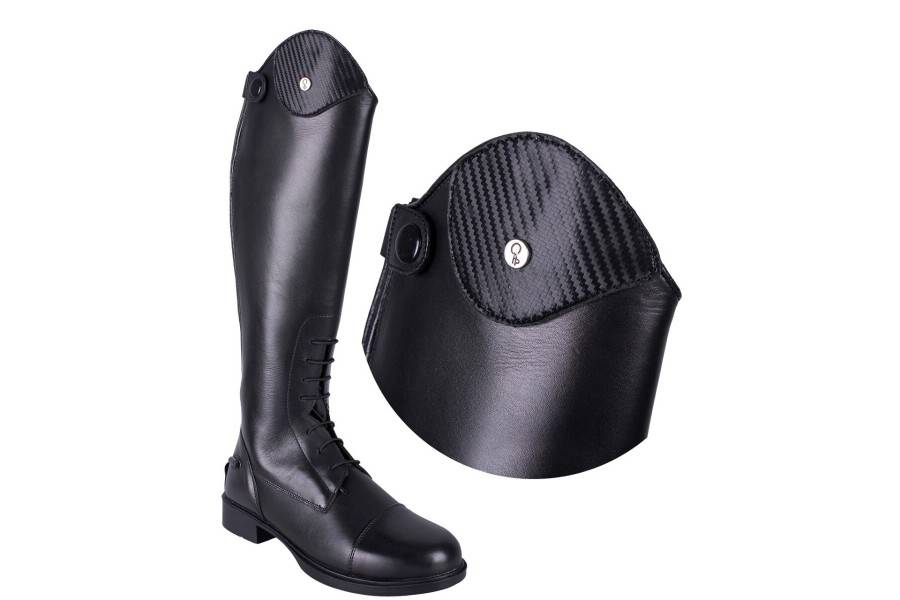 Top Intercambiable Botas QHP Romy Carbon Negro | Equestrian. Calvet