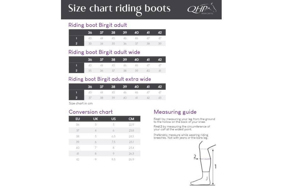 Botas QHP Birgit Adult Negro | Equestrian. Calvet Animals i Plantes.