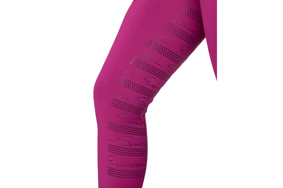 Mallas Mujer QHP Eden Full Grip Raspberry | Equestrian. Calvet Animals i