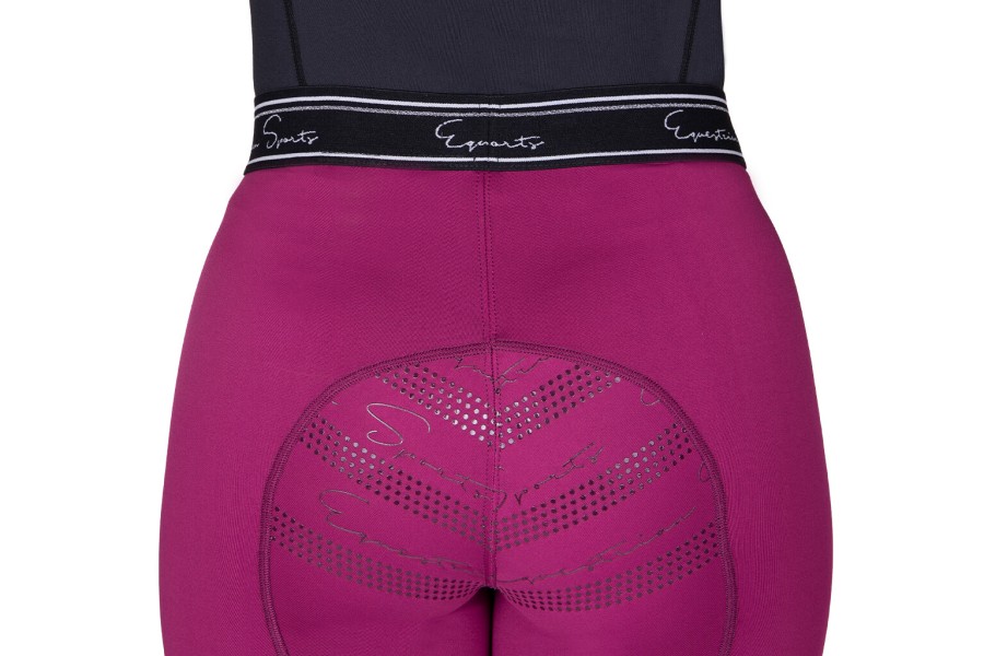 Mallas Mujer QHP Eden Full Grip Raspberry | Equestrian. Calvet Animals i