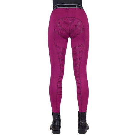 Mallas Mujer QHP Eden Full Grip Raspberry | Equestrian. Calvet Animals i 2
