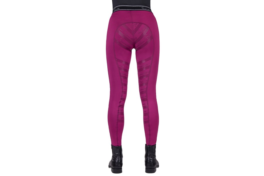 Mallas Mujer QHP Eden Full Grip Raspberry | Equestrian. Calvet Animals i
