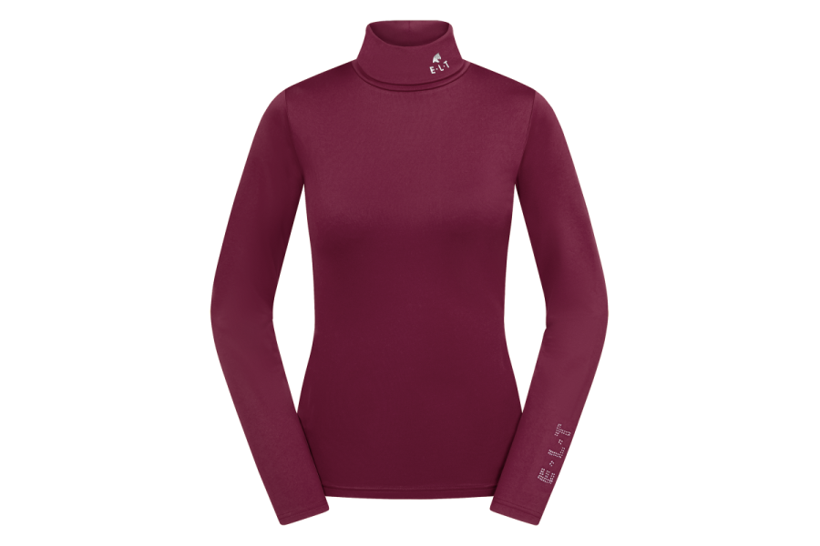 Camiseta Manga Larga Cuello Alto ELT Madison Burdeos | Equestrian. Calvet