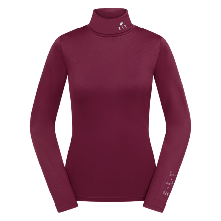 Camiseta Manga Larga Cuello Alto ELT Madison Burdeos | Equestrian. Calvet