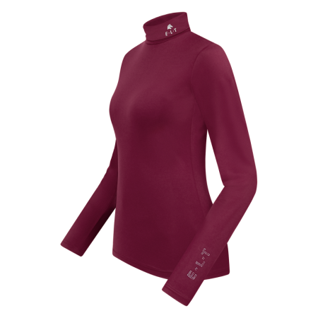 Camiseta Manga Larga Cuello Alto ELT Madison Burdeos | Equestrian. Calvet