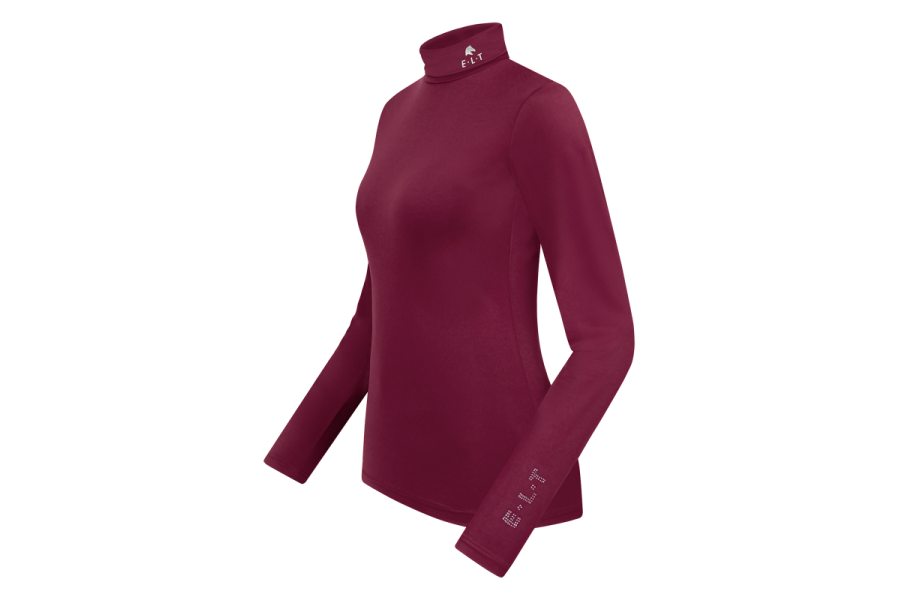 Camiseta Manga Larga Cuello Alto ELT Madison Burdeos | Equestrian. Calvet