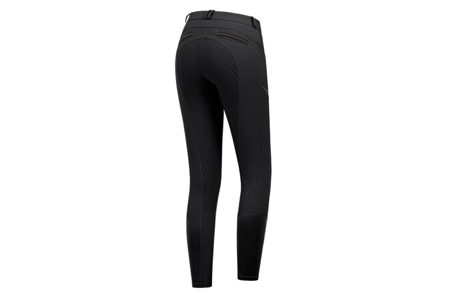 Pantalons Dona ELT Lucy Glam Culera Silicona Negre |Cavall i Genet a