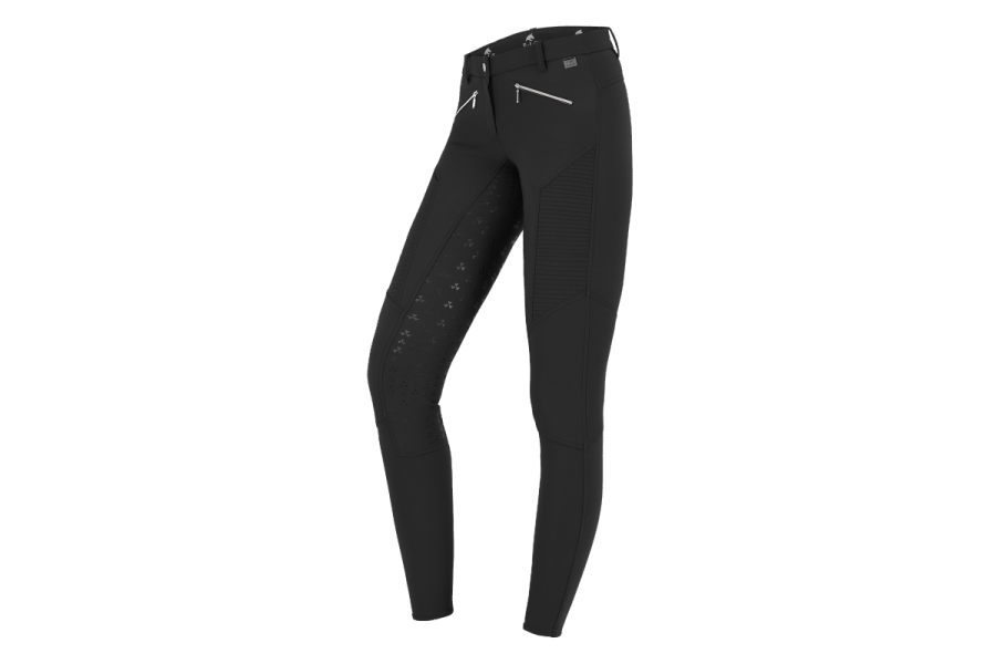 Pantalones Mujer ELT Gala Culera Silicona Negro | Equestrian. Calvet