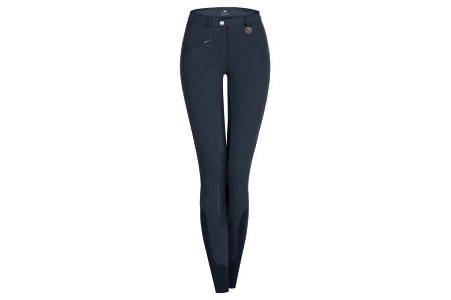 Pantalones Mujer ELT Sport Culera Silicona Azul Marino | Equestrian.