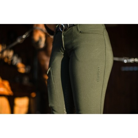 Pantalons Dona Hannclip Ecopet Full Grip Verd |Cavall i Genet a