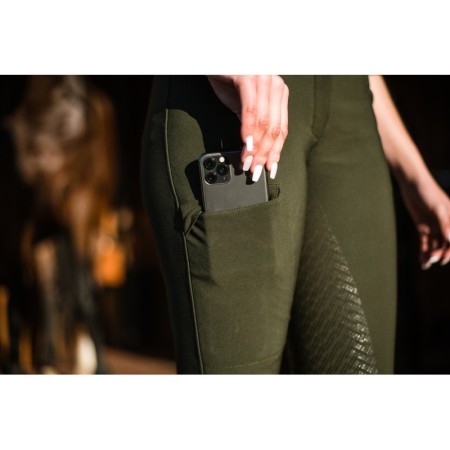 Pantalons Dona Hannclip Ecopet Full Grip Verd |Cavall i Genet a 2