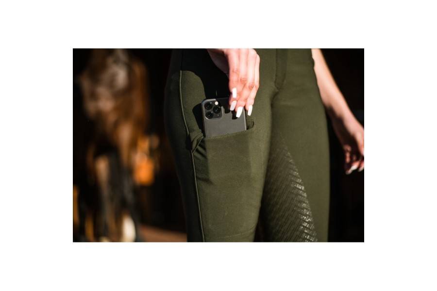 Pantalons Dona Hannclip Ecopet Full Grip Verd |Cavall i Genet a