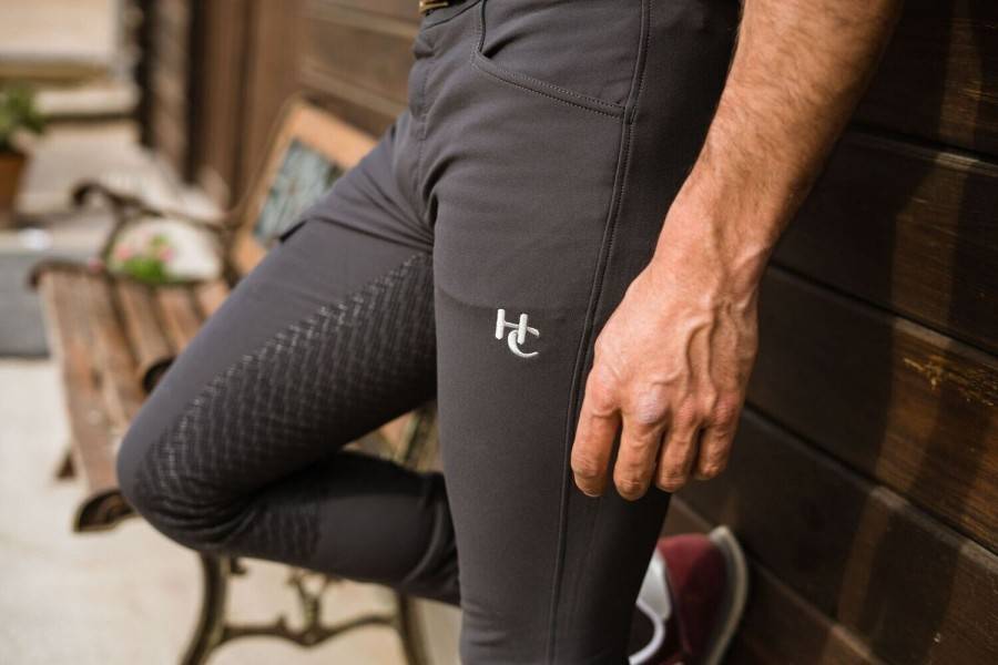 Pantalones Hombre Hannclip NK Full Grip Gris Oliva | Equestrian. Calvet