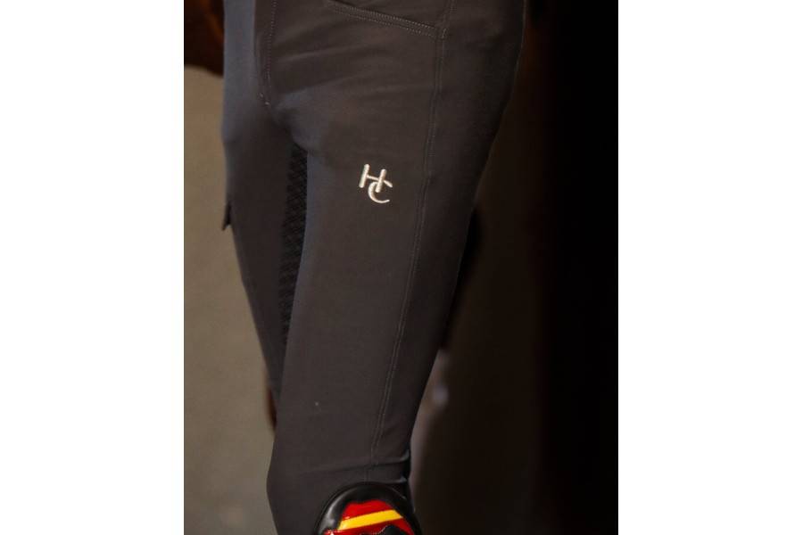 Pantalones Hombre Hannclip NK Full Grip Gris Oliva | Equestrian. Calvet