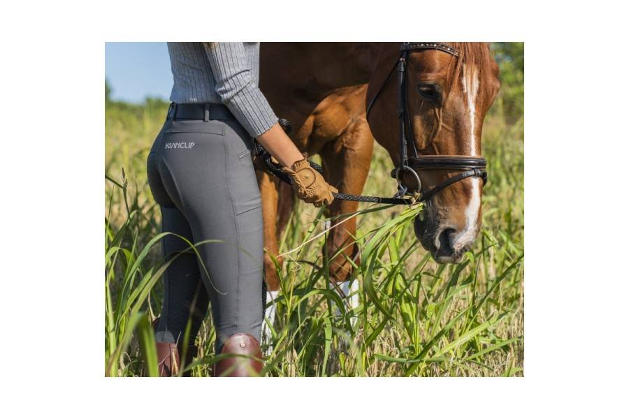 Pantalons Dona Hannclip HC Full Grip Gris Oliva |Cavall i Genet a