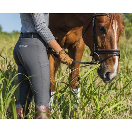 Pantalons Dona Hannclip HC Full Grip Gris Oliva |Cavall i Genet a