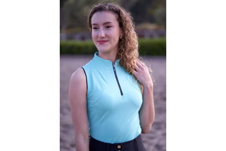 Base Layer Haute Basics Sin Mangas BluexTiffany | Equestrian. Calvet