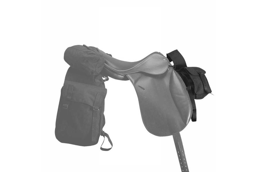 Alforja Nylon Davantera Negra |Cavall i Genet a Equestrian, Calvet Animal