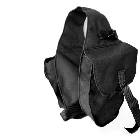 Alforja Nylon Delantera Negra | Equestrian. Calvet Animals i Plantes. 2