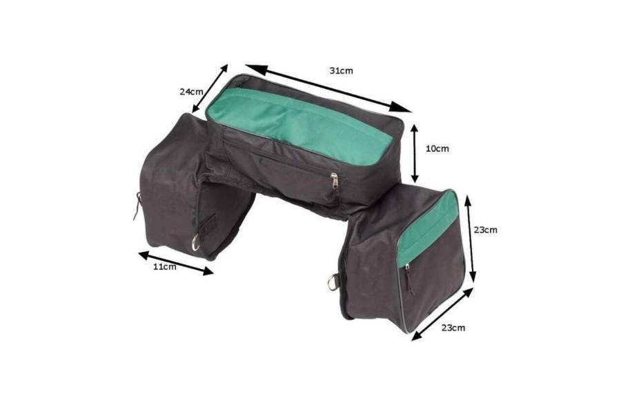 Alforja Zilco Combro Negre/Verd |Cavall i Genet a Equestrian, Calvet