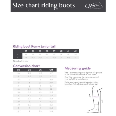 Bota QHP Romy Junior Altas Negra | Equestrian. Calvet Animals i Plantes.