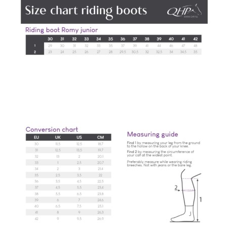 Bota QHP Romy Junior Negra | Equestrian. Calvet Animals i Plantes.