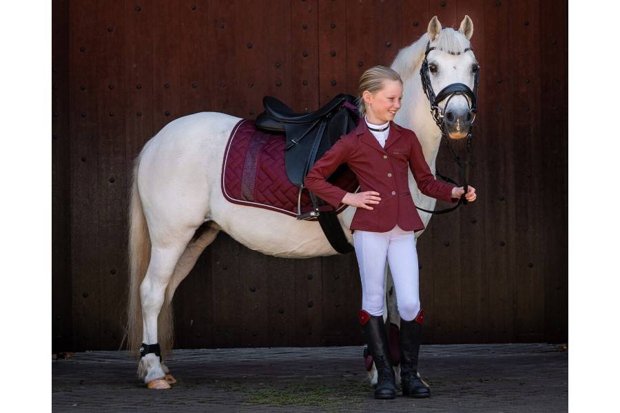 Jaqueta Concur Júnior QHP Kae Burdeos |Cavall i Genet a Equestrian, Calvet