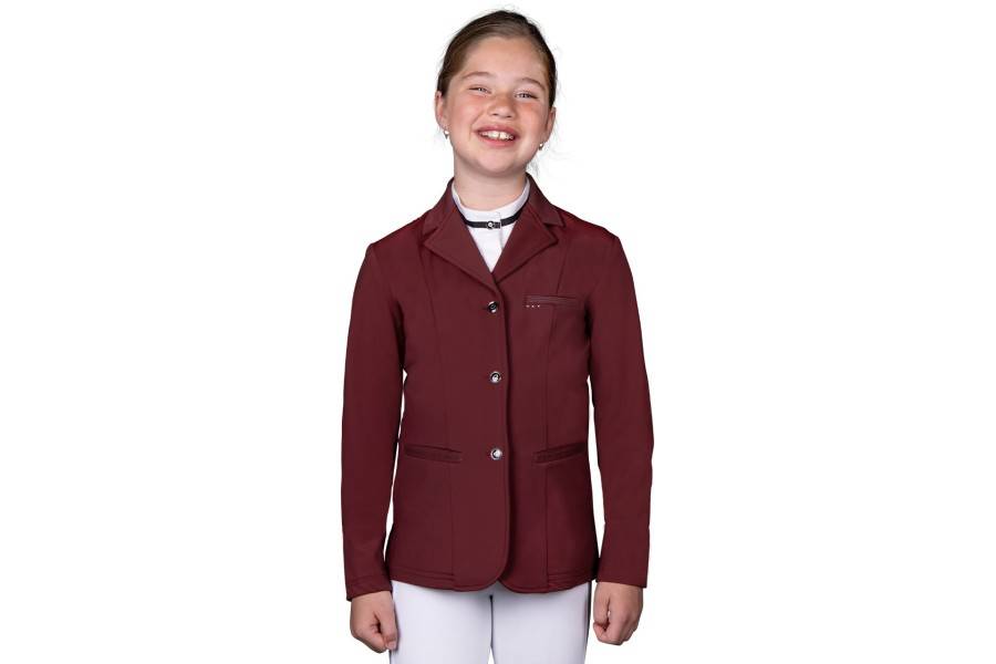 Chaqueta Concurso Junior QHP Kae Burdeos | Equestrian. Calvet Animals i