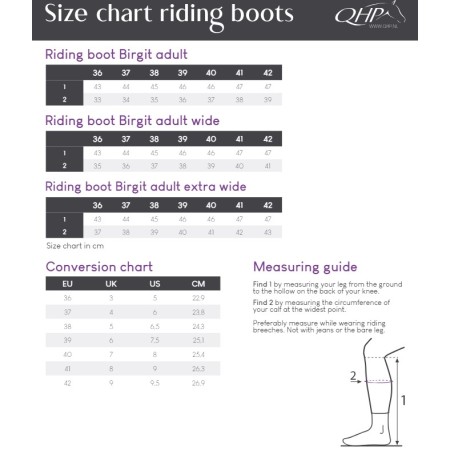 Botes QHP Birgit Adult Wide Negra |Cavall i Genet a Equestrian, Calvet