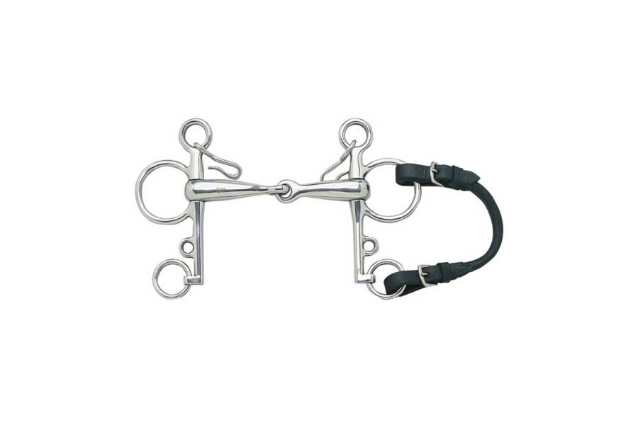 Correa Puente Pelham Cuero Negra Par | Equestrian. Calvet Animals i