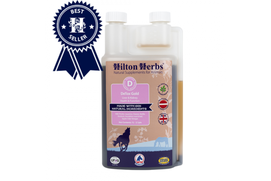 Hilton Herbs Detox Gold 1L |Cavall i Genet a Equestrian, Calvet Animal i