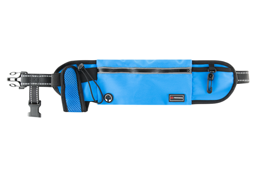 Correa Con Cinturón Freedog Ultra Trail Azul para perros | Calvet Animales y Plantas