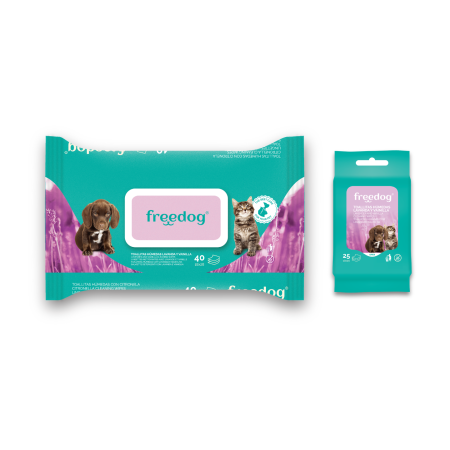 Toallitas Húmedas Freedog Lavanda&Vainilla para perros | Calvet Animales y Plantas