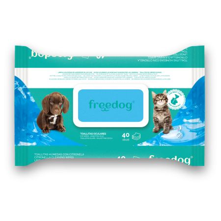 Tovalloletes Humides Freedog Oculars per gossos | Calvet Animals i Plantes