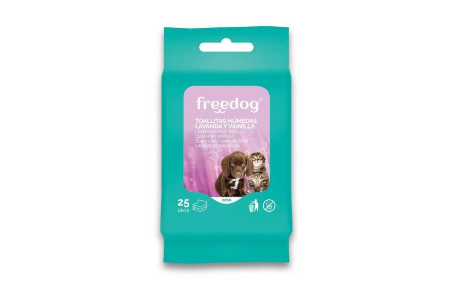 Tovalloletes Humides Freedog Lavanda&Vainilla per gossos | Calvet Animals i Plantes