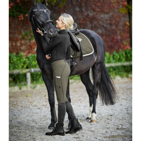 Pantalones Mujer ELT Fenja Culera Silicona Caqui | Equestrian. Calvet