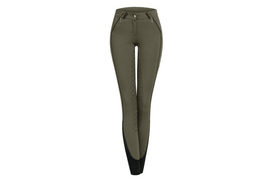 Pantalones Mujer ELT Fenja Culera Silicona Caqui | Equestrian. Calvet