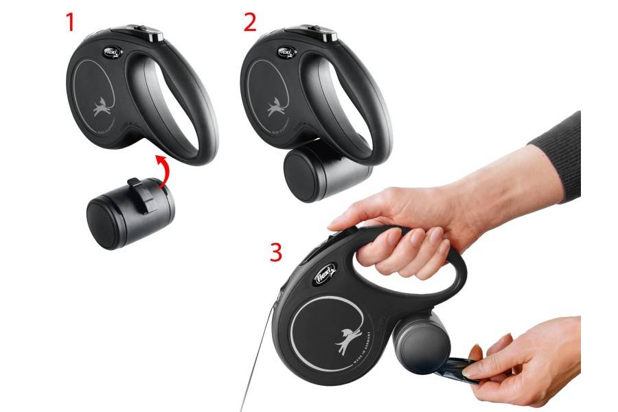 Flexi Multi Box Negre per gossos | Calvet Animals i Plantes