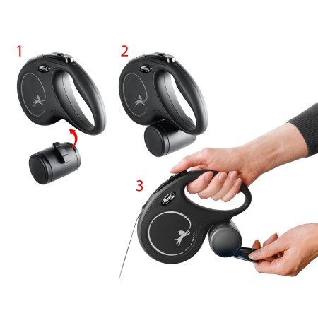 Flexi Multi Box Negre per gossos | Calvet Animals i Plantes