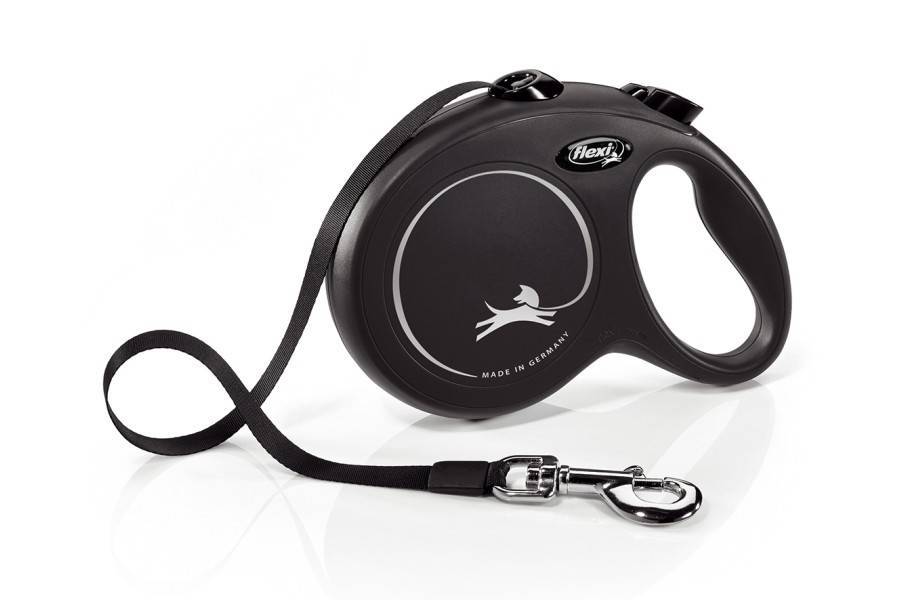 Flexi New Classic Cinta Negra para perros | Calvet Animales y Plantas