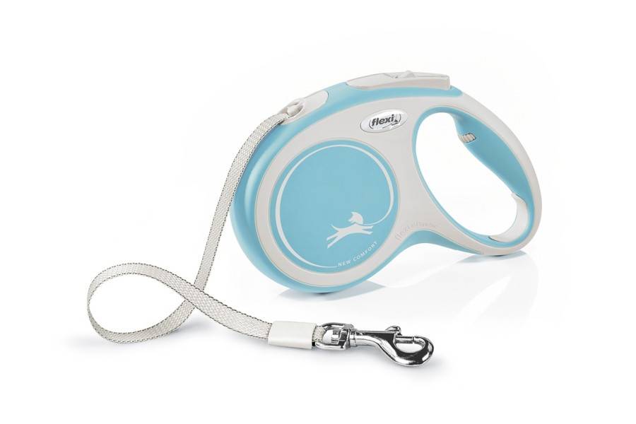 Flexi New Comfort Cinta Blau Cel/Gris per gossos | Calvet Animals i Plantes