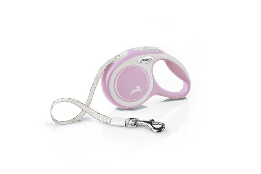 Flexi New Comfort Cinta Rosa/Gris para perros | Calvet Animales y Plantas