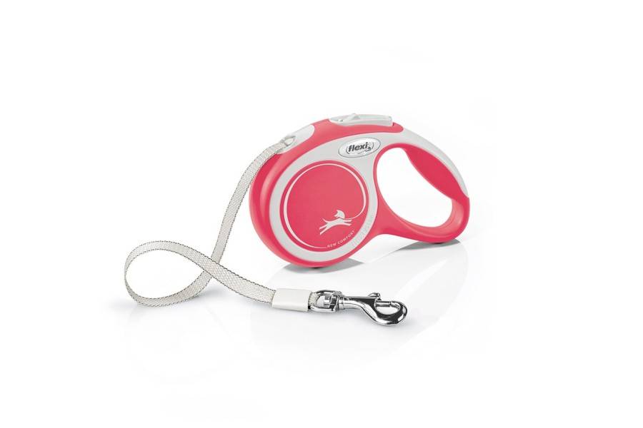 Flexi New Comfort Cinta Rojo/Gris para perros | Calvet Animales y Plantas