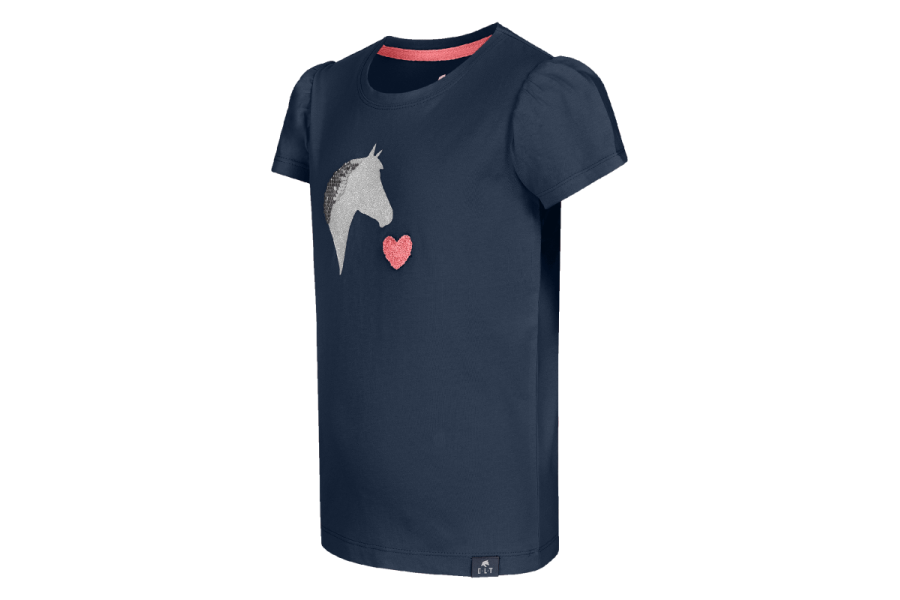 Camiseta Niño/a Manga Corta ELT Lily Azul Marino | Equestrian. Calvet