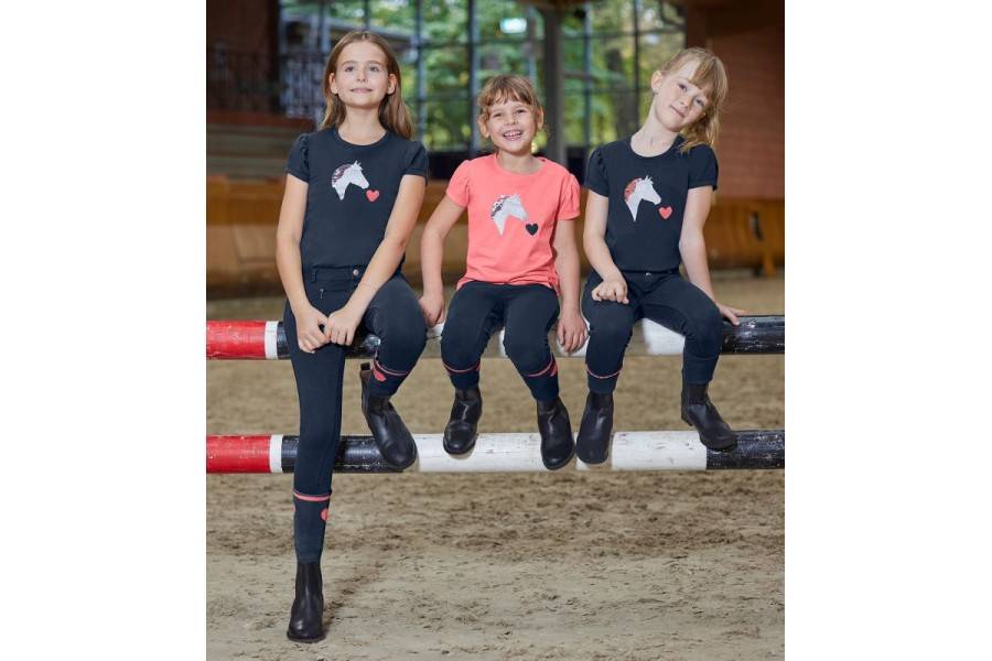 Camiseta Niño/a Manga Corta ELT Lily Rosa | Equestrian. Calvet Animals i